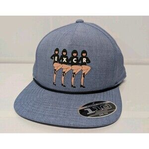 Extracurricular Los Angeles EX-CR Snapback Coup Hat Heather Infinity Blue 110